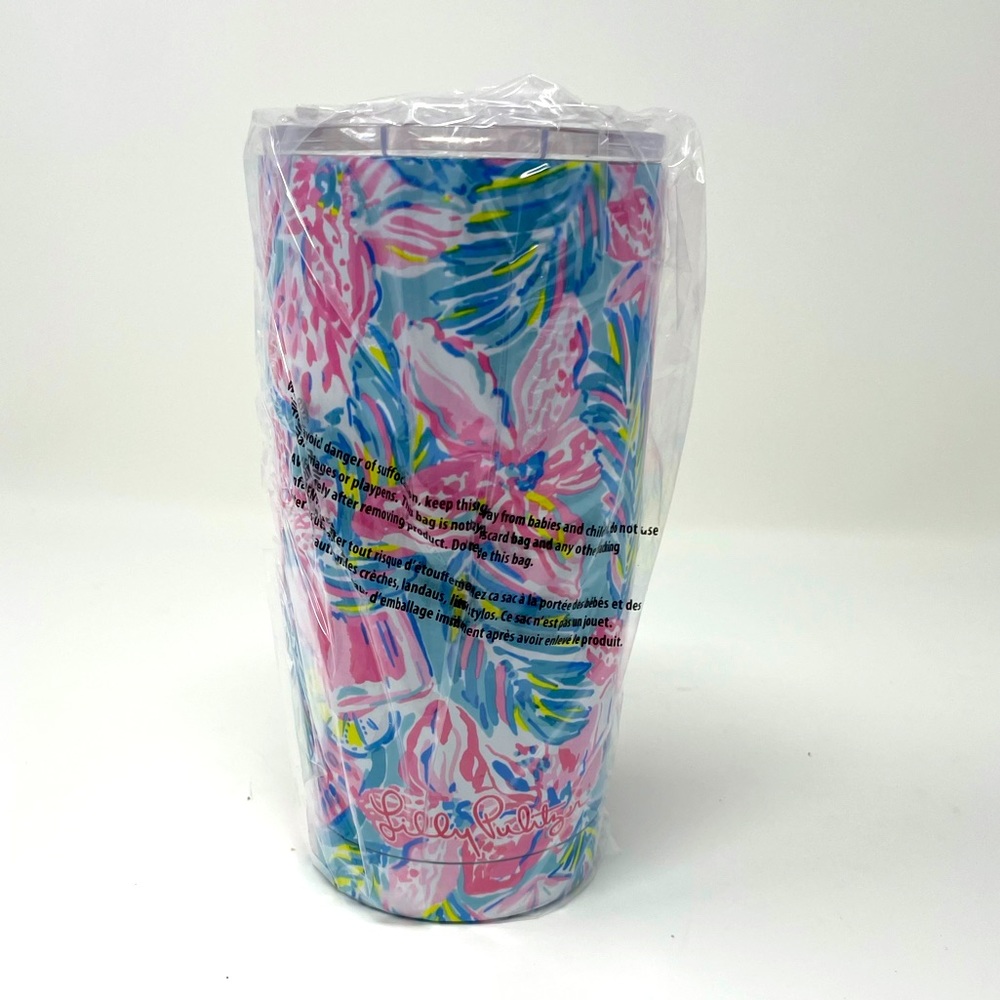NIB Lilly Pulitzer GWP tumbler in gimme the juice